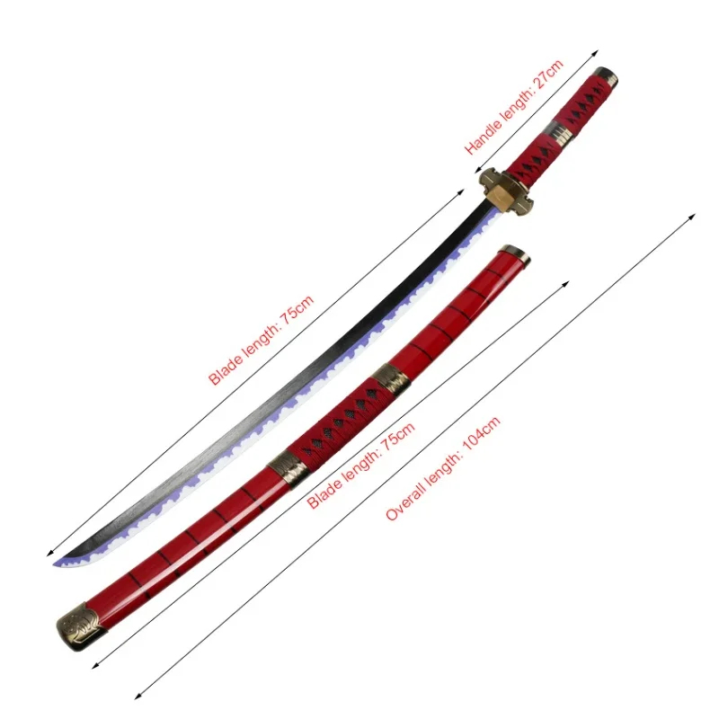 2026 Roronoa Zoro Katana Anime - Cosplay Prop Katana recension och pris
