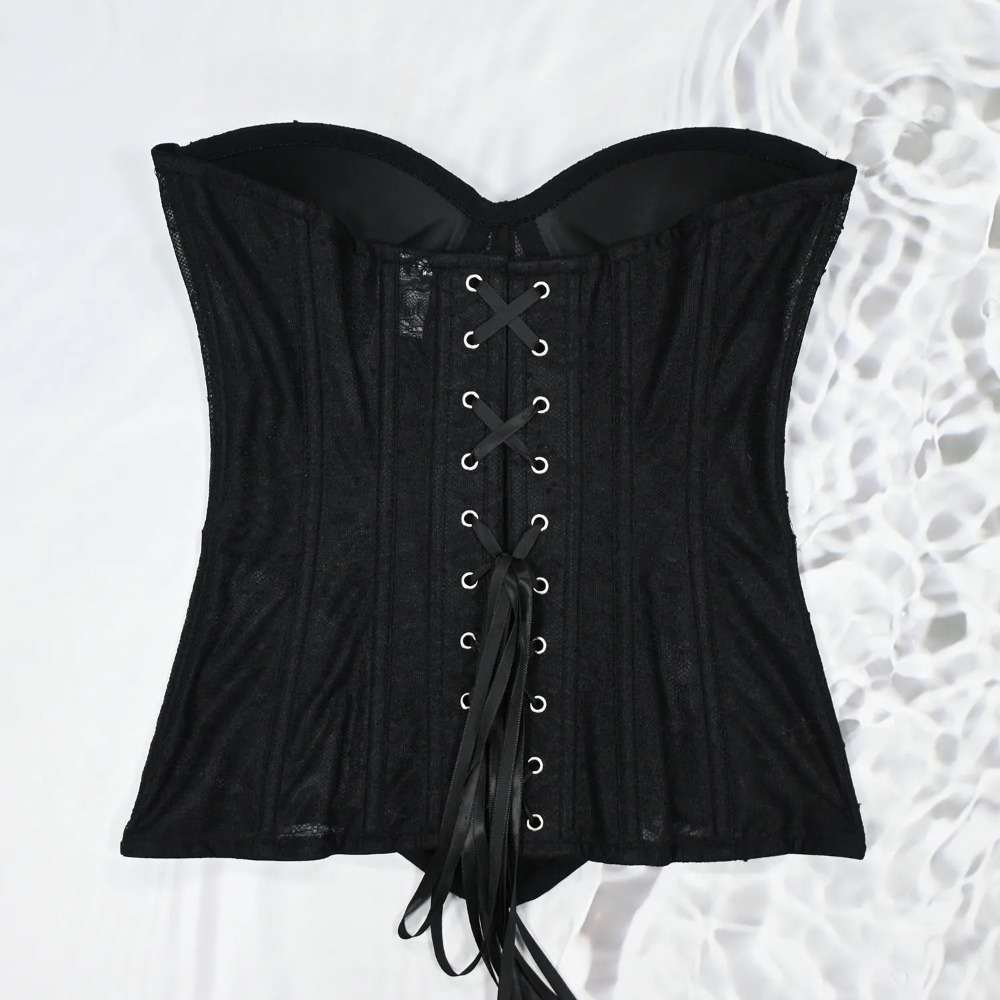 Women Mesh Corset Busiter Over - Boning Corset Steel recension och pris