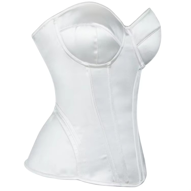 White Corset for Women Overbus - Boning Corset Steel recension och pris