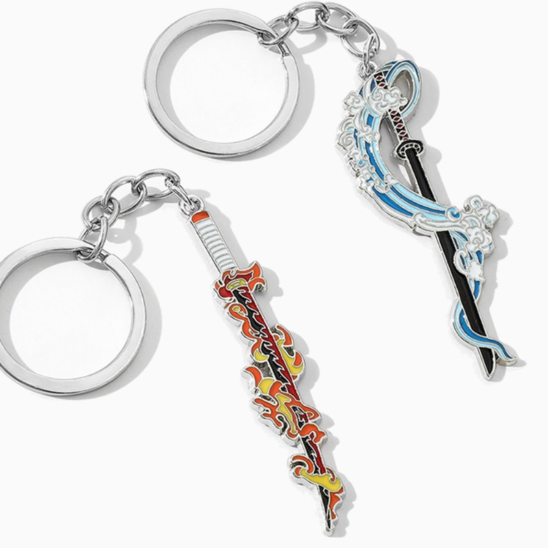 Anime Sword Keychain Demon Sla - Cosplay Prop Katana recension och pris