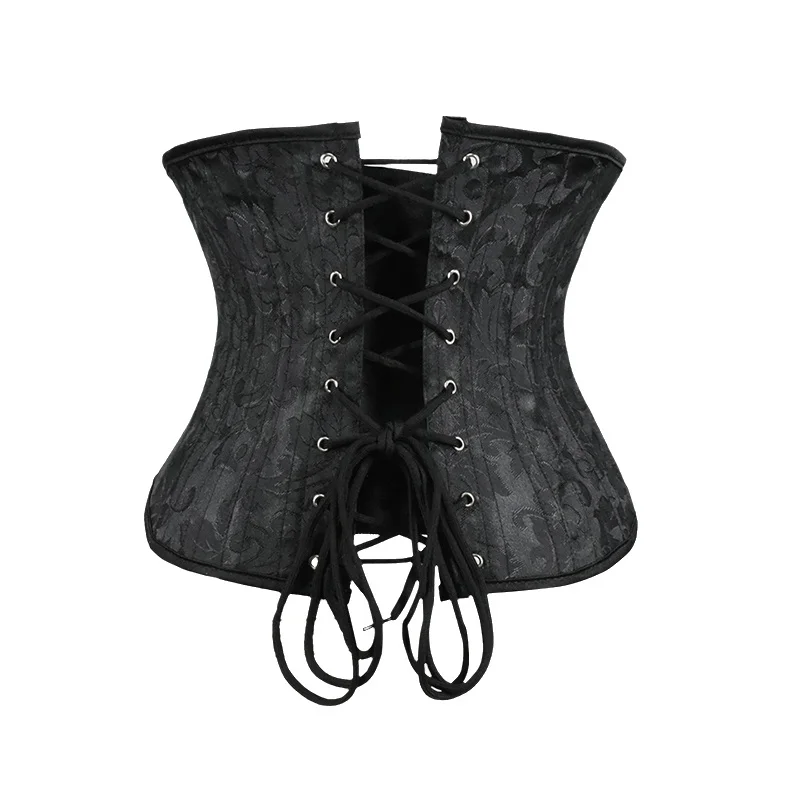 Underbust White Black Corset W - Boning Corset Steel recension och pris