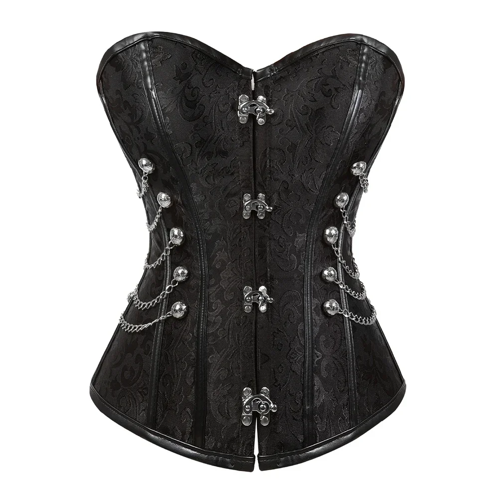 Womens Pirate Corset Leather S - Boning Corset Steel recension och pris
