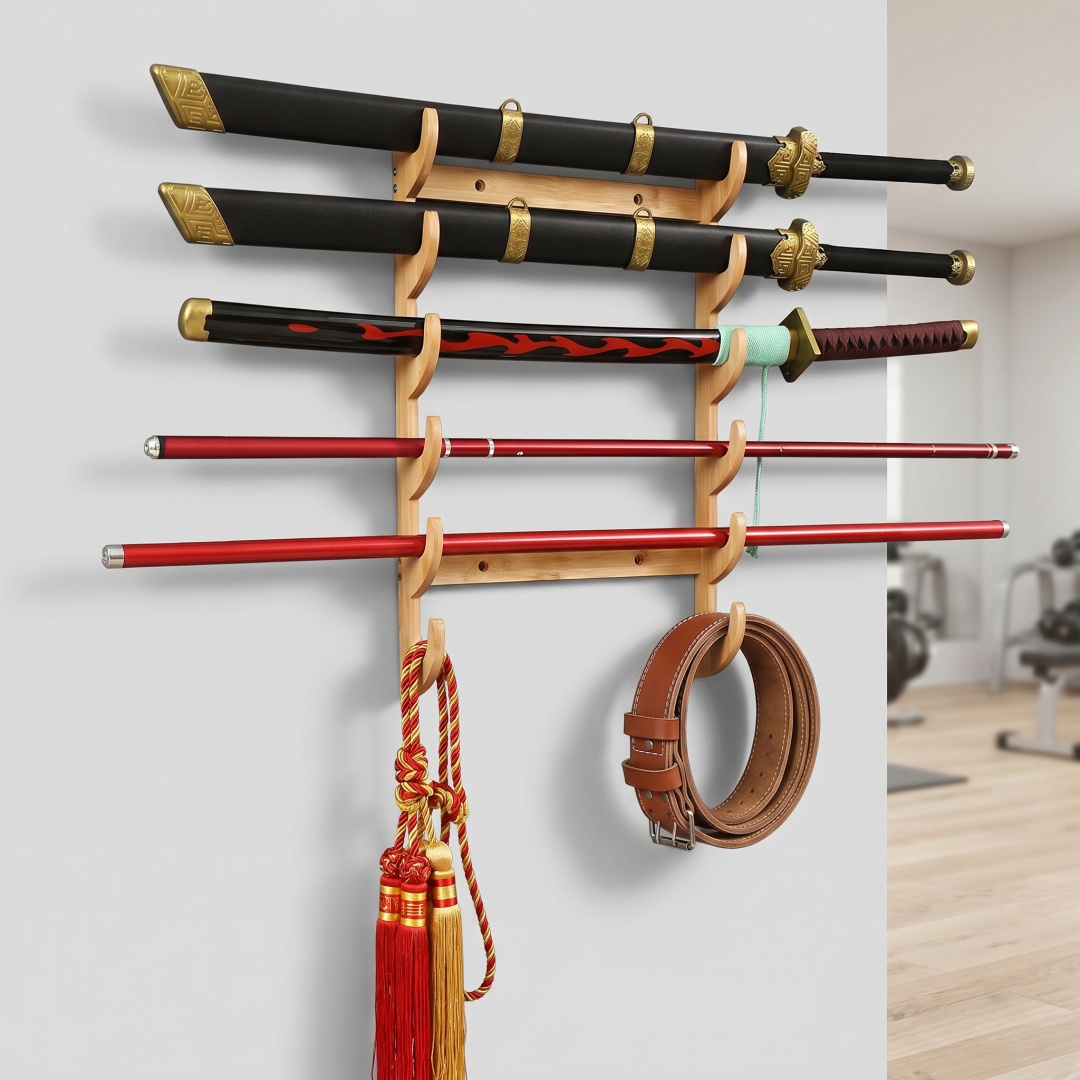 8-Layers Wall Sword Storage Sh - Cosplay Prop Katana recension och pris