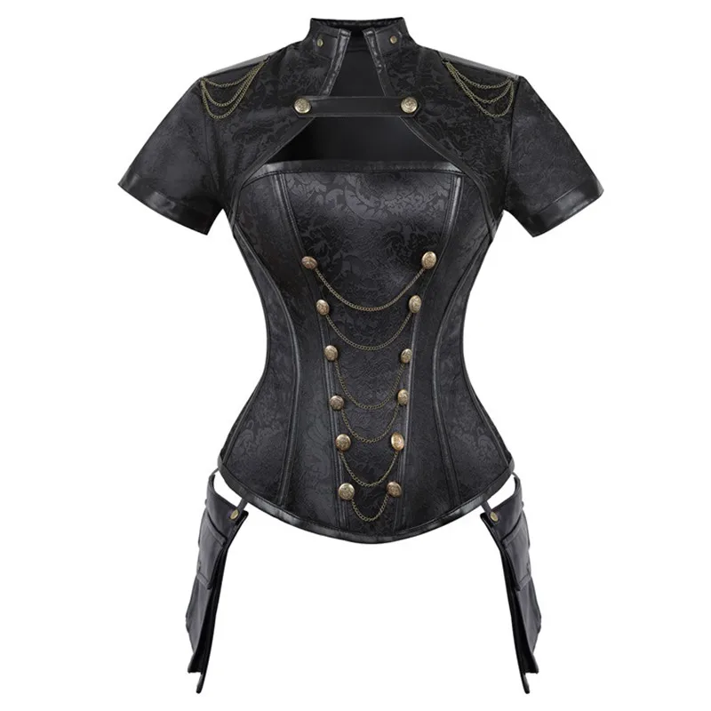 Medieval Women Overbust Corset - Boning Corset Steel recension och pris
