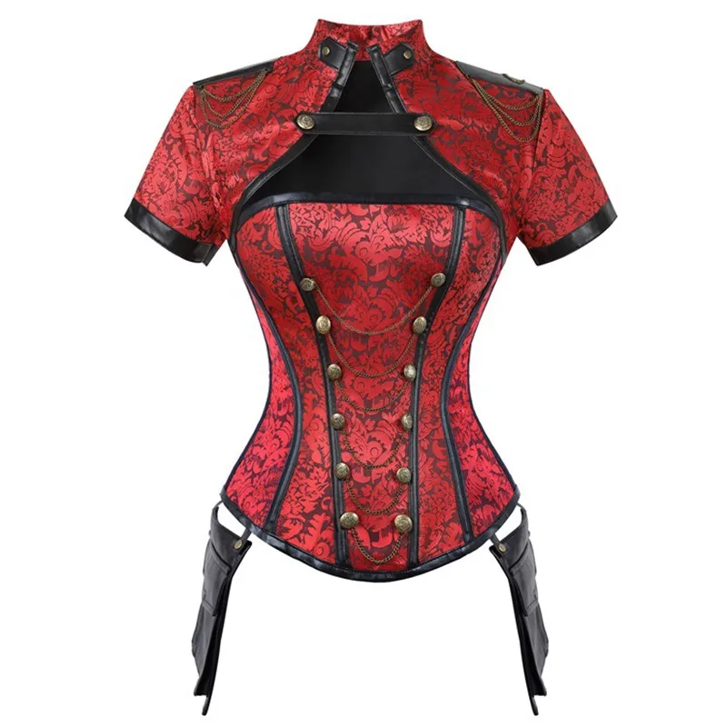 Medieval Women Overbust Corset - Boning Corset Steel recension och pris